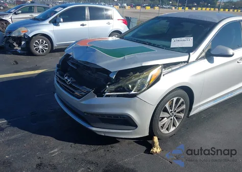 2015 Hyundai Sonata Sport из США, поврежденный, VIN 5NPE34AF3FH034808